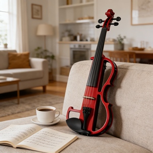 Violín Eléctrico Directo de Fábrica, Tamaño <span class=keywords><strong>3</strong></span>/<span class=keywords><strong>4</strong></span> 1/2, Violín Eléctrico Profesional - Certificado CE para Niños y Estudiantes - Product Image 1