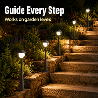 Lampe de jardin LED moderne extérieure AC, blanc chaud, IP66, en aluminium et PC opale, angle de faisceau 360°, dimmable, pour villas, parcs et zones résidentielles