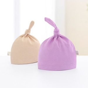 <span class=keywords><strong>Gorro</strong></span> de Nudo para Bebé, Color Sólido, Algodón Ammonia Oboro, <span class=keywords><strong>Invierno</strong></span>, <span class=keywords><strong>Gorro</strong></span> Corrector para Recién Nacidos, Europa, Estados Unidos - Product Image 4