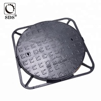Grilles de couvercle de regard carrées en fonte ductile personnalisées EN124 Classe A15/B125/C250/D400/E600/F900