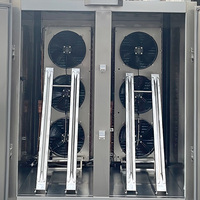 Congélateur à air pulsé de grande capacité 1400L avec refroidissement par ventilateur, 30 plateaux en acier inoxydable 304, 2 portes pour viande, fruits de mer et poulet