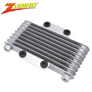 Refroidisseur d'huile de moto Zuqing 125CC-250CC ATV Modèle Standard Argent Noir Pièce de système de refroidissement OC133 - Product Image 1