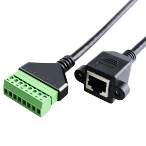Nhà máy bán buôn RJ45 để thiết bị đầu cuối kết nối RJ45 nữ đến 8 pin vít thiết bị đầu cuối solderless <span class=keywords><strong>Adapter</strong></span> Cable Panel núi với vít - Product Image 1