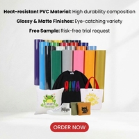 Film vinyle PVC brillant/mat personnalisable résistant aux hautes températures pour vêtements et textiles – Vente en gros