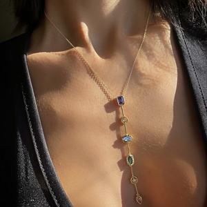 สร้อยคอแฟชั่น BD-<span class=keywords><strong>B6666</strong></span> สีทองวิบวับ สร้อยคอสวยหรูสำหรับผู้หญิง สร้อยคอคริสตัลสวยงาม อุปกรณ์เสริมสำหรับงานปาร์ตี้ - Product Image 1