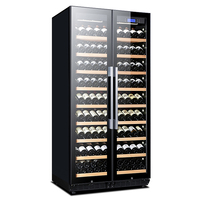 Réfrigérateur à vin à double porte personnalisé en usine réfrigérateur intégré grande capacité pour boissons et bières hôtels électriques
