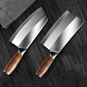 Wooden-<b>handled</b> kitchen <b>knife</b>, 40Cr15MoV rosewood chopping <b>knife</b>, chef's special ultra-fast and sharp cleaver, meat slicer. - Product Image 1