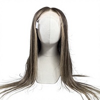 Peluca de Cabello Humano con Frente de Encaje Transparente 13x6, Cabello Liso, Gorro Ajustable, Sin Pegamento, Resistente al Calor
