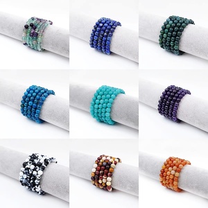 Bracciale in Materiale Misto di Alta Qualità con Avventurina e Ametista Naturale da 8mm, Tendenza Moda Spirituale per Decorazione - Product Image 3