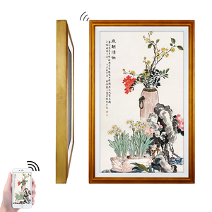 Usingwin 32 ''hd Wifi Khung ảnh kỹ thuật số với Đồng hồ màn hình LCD 32 <span class=keywords><strong>inch</strong></span> 7 màu gỗ - Product Image 4