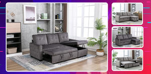 Alta qualità tappezzeria in velluto divano letto convertibile arredamento per la casa popolare soggiorno mobili in vendita settimanale - Product Image 2