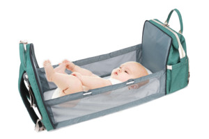 Portable Grand Convertible Sac Momie Sac À Dos Bébé Lit Sac De Voyage Ensemble Bébé Sacs À Couches - Product Image 6