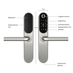 Chiusura intelligente per APP senza chiave con serratura intelligente per lavorare Alexa impronta digitale Cerradura Inteligente anteriore o serratura per interni - Product Image 5