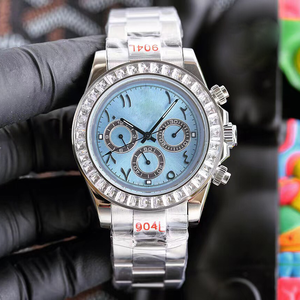 Montre Homme Multifonctionnelle Étanche avec Logo Personnalisé, Diamants en Zircon, Mouvement Automatique, Design Business, Bracelet Cuir et Caoutchouc, Cadran Discret - Product Image 6