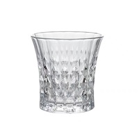 Gelas Kristal Embossed Grosir dengan Logo Custom, Set Gelas Whiskey Kapasitas 210ml, Dinding Tebal, Gaya Modern untuk Bar