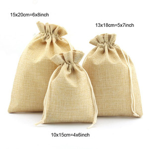 Bolsa de Yute y Lino para Joyería, Bolsa de Artesanía de Lujo para Accesorios para el Cabello, Bolsa para Joyas, para Empaque de Regalos - Product Image 4