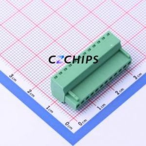 DB2EK-2.54-12P-GN-S Plug-in Terminal Block P=2.54mm Connector Male Plug 1x12P 2.54mm Green - Product Image 2