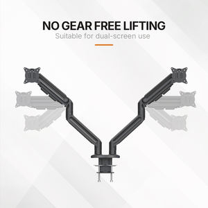 GE72 프리미엄 VESA 알루미늄 하중 20kg 회전 스프링 보조 듀얼 모니터 암 데스크 스탠드 15 ~ <span class=keywords><strong>42</strong></span> 인치 컴퓨터 화면 - Product Image 2