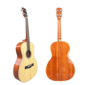 Guitarra Acústica de Alta Calidad, Nueva, Fabricada con Tapa de Abeto Macizo y Cuerpo de Caoba, con 4 Cuerdas de Acero, en Venta - Product Image 2
