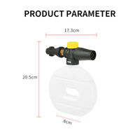 Pulvérisateur de mousse de neige Portable, lave-linge à haute pression SPS, Lance de canon de mousse pour lavage de voiture