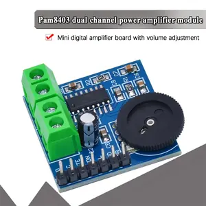 PAM8403 Class D power Amplifier Board module 5V 3W * 2 Audio Stereo AMP Volume Control Sound Board amplifier for speakers