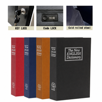 Nouvelle boîte de rangement dissimulée en forme de livre avec couverture en papier décoratif 2026, avec serrure à code combiné, OEM