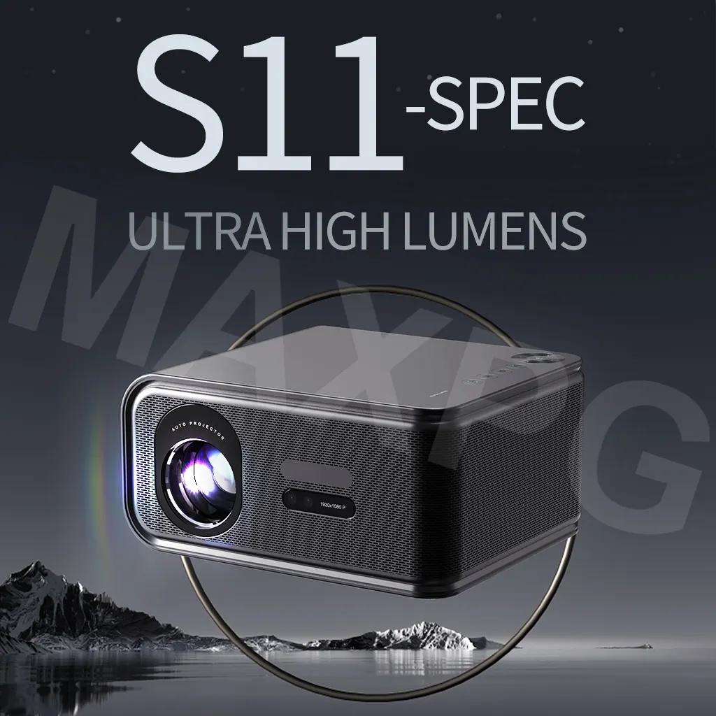 600 Ansi Lumen Draagbare Projector 4K Smart Home Video Led Android Projector