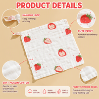 Serviettes pour bébé en coton biologique, écologiques, douces, 100% coton, 6 couches, pour usage domestique, pour enfant, Stride New Life Square Cartoon