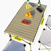 Multifunktionaler Moderner Outdoor-Esstisch Tragbarer Klappbarer Umweltfreundlicher Metall-Material Outdoor-Möbel