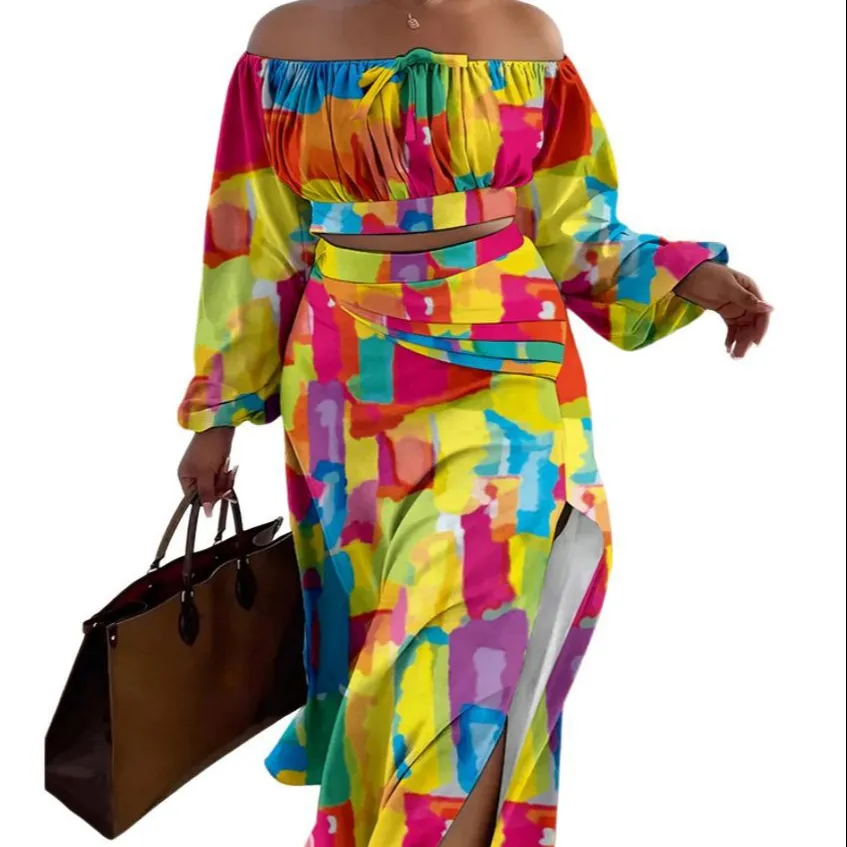 2 Stück Rock Sets Afrikanische Kleider Für Frauen Nigeria Türkei Afrika Kleidung Büro Lady Kleid Dashiki Damen Ankara Weibliches Kleid