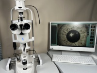 Lámpara de hendidura digital profesional para examen del segmento anterior del ojo