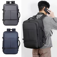 Tas Ransel Kantor Kuliah Pria Mahasiswa Bisnis Pintar Mewah Ekspansiabel Tahan Air Tas Perjalanan Tas Laptop Ransel