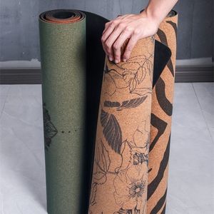 Gimnasio entrenamiento Fitness entrenamiento Tapis de yoga Mat logotipo personalizado orgánico ecológico blanco diseño impreso Natura corcho goma Yoga Mat - Product Image 3