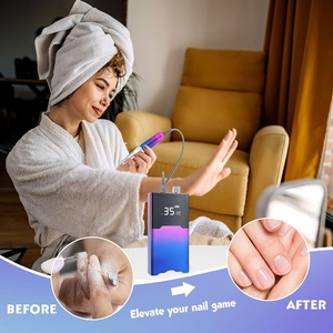 Taladro de Uñas Profesional Recargable Pourcare, 35000 RPM, Herramienta Eléctrica Portátil para Uñas Acrílicas, Manicura y Pedicura - Product Image 6