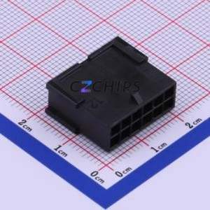 430201201 Housing (Wire-to-Board / Wire-to-Wire) P=3mm Connector 2x6P 3mm Micro-Fit (MX 3.0) 3mm - Product Image 2