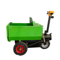 Nuevo Volquete Eléctrico de Tres Ruedas de 800 kg - Plataforma de Hierro, Motor OEM de 1500W, Plegable, Duradero, Móvil, para Operaciones en Sitios de Construcción Estrechos