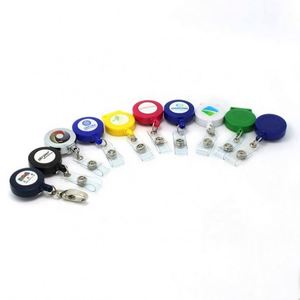 Porta Tarjetas de Identificación Retráctiles con Clip, Porta Tarjetas Redondos Ecológicos con Logotipo Personalizado, Colores Variados, Cordón Retráctil, Suministros de Oficina y Escolares - Product Image 4