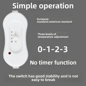 US 110V PTC japonais petite couverture en graphène pour animaux de compagnie température réglable chien/chat Pad Protection contre la surchauffe caractéristique morsure - Product Image 3