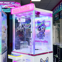 Machine de jeu d'arcade à griffes à monnayeur, LED colorées, pour joueur unique, pour centres commerciaux et magasins de proximité, vente en gros usine