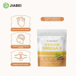 Capsules molles végétaliennes d'Oméga 3 personnalisées ODM Jiabei pour la santé cardiaque et cérébrale des adultes – Suppléments à base de plantes - Product Image 1