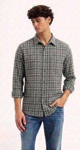 Chemise à carreaux en coton Oxford de qualité supérieure pour homme, coupe ajustée, manches longues, qualité export, fournisseur en gros - Product Image 2