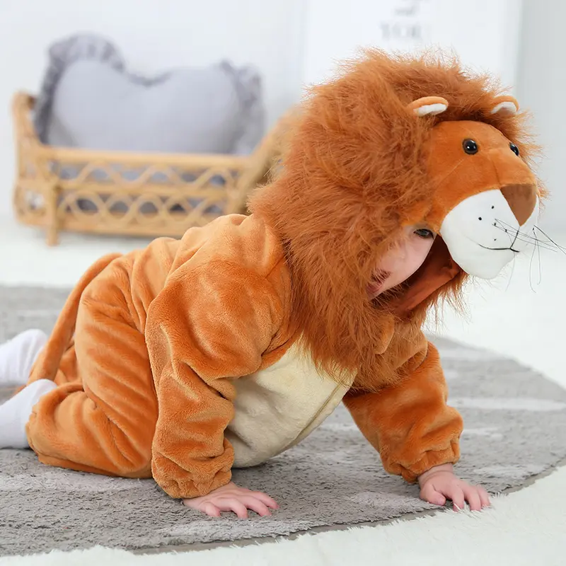 Vente en gros Costumes pour animaux de la maternelle, tenue pour tout-petits, barboteuses série animaux de la forêt
