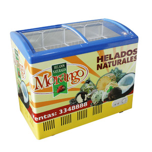 Kolice, congelador comercial de 3 cestas, <span class=keywords><strong>escaparate</strong></span> de refrigerador de doble temperatura con parte superior abierta para helado, congelador de pecho profundo - Product Image 5