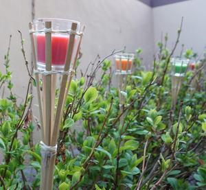 Bougies torche de <span class=keywords><strong>jardin</strong></span> en paraffine en forme de bambou - Modèle rouge BAM-B - Product Image 5