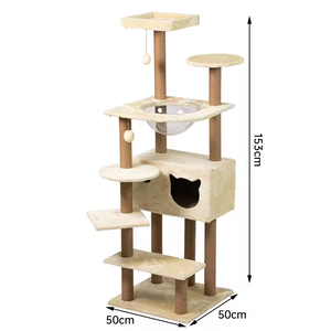 Prix bon marché Fabrication Cat Climb Tower Castle Support d'arbre à chat avec pièces de rechange - Product Image 5