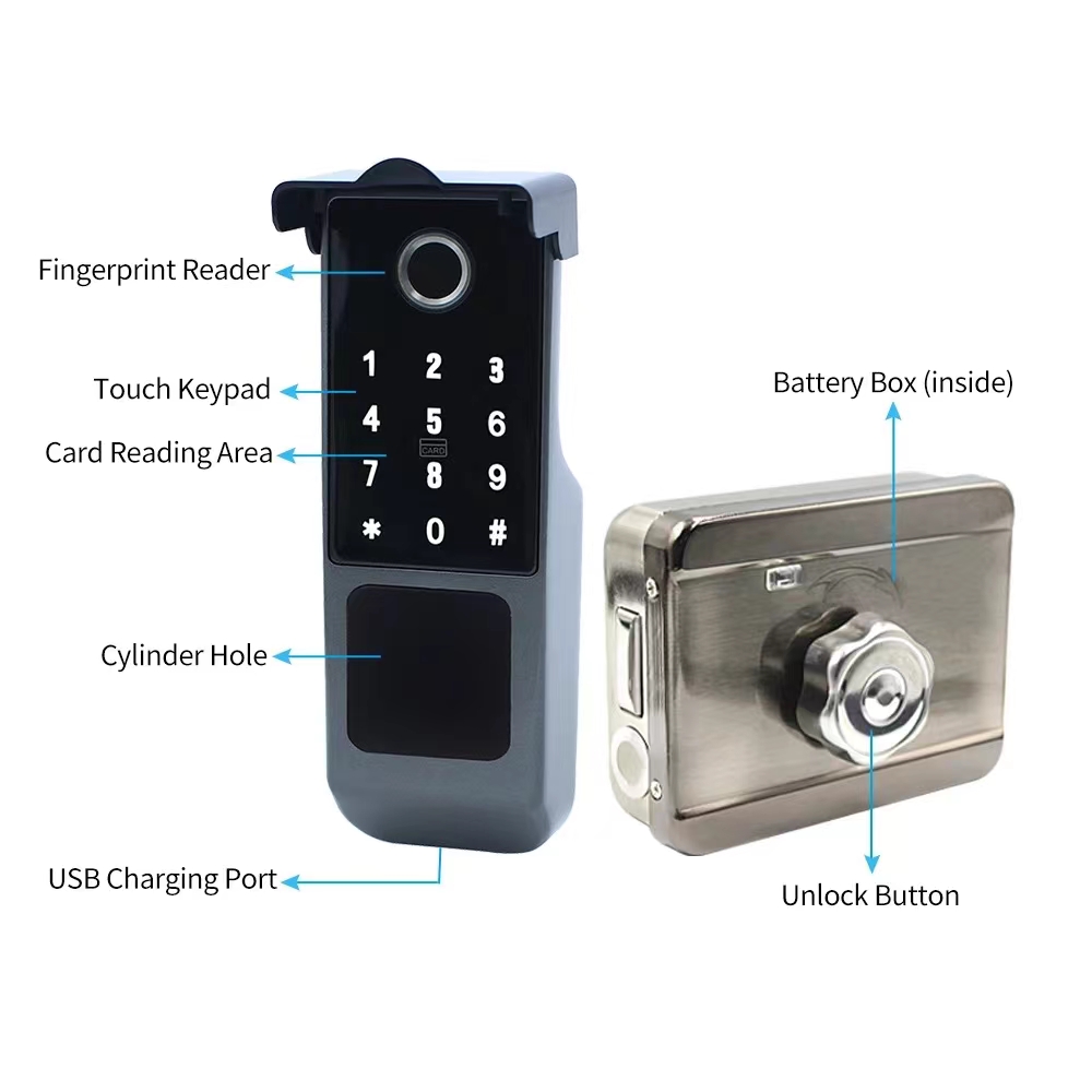 gate lock outdoor smart