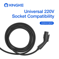 Cargador Portátil para Vehículos Eléctricos OEM Xingke 16A 3.5kW Monofásico Tipo 2 GBT con Cable de Carga de 5m, Cargador de Emergencia para Coche Eléctrico