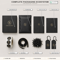 Boîtes d'expédition personnalisées en carton ondulé noir brillant de qualité supérieure, boîtes cadeaux pour abonnements, emballages pour vêtements et articles d'entreprise