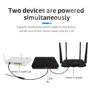 CWUPS Mini UPS 10400mAh DC Smart Online Standby 5V 9V 12V Electrodomésticos Wifi Router Aplicación de computadora 10kVA Capacidad AC - Product Image 5