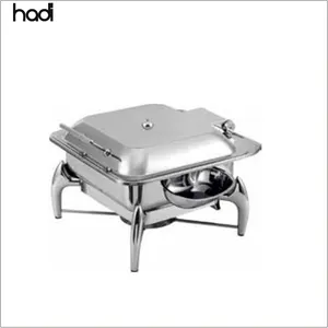 High Quality Hydraulic Stainless Steel Square Chafing Dish De Lux Catering Food Service for Hotels and Restaurants at Price